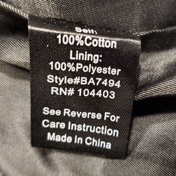 Blu Pepper Large Black Embroidered Multi Color Floral Corduroy Skirt - Picture 9 of 10